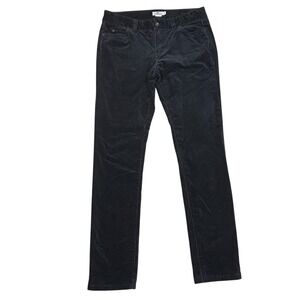 Vineyard Vines Women Black Corduroy Velvet Straight Leg Jeans Pants Sz 6 Stretch